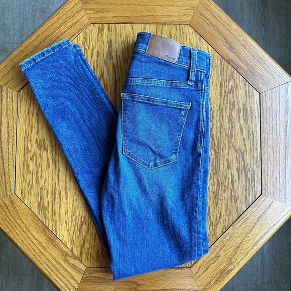 *MADEWELL* Medium Wash 9" Mid Rise Skinny Jeans Size 25 - Picture 1 of 9